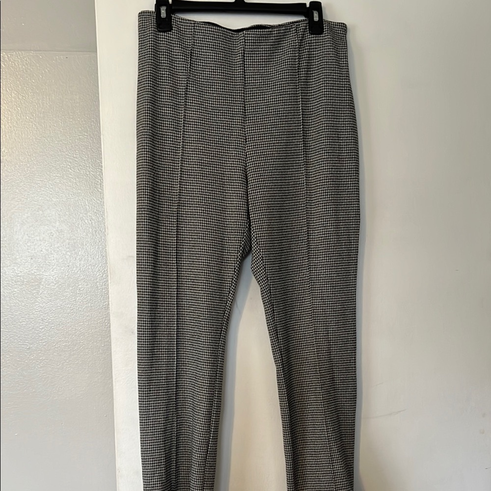 Ophelia Roe Black and White Houndstooth Pants